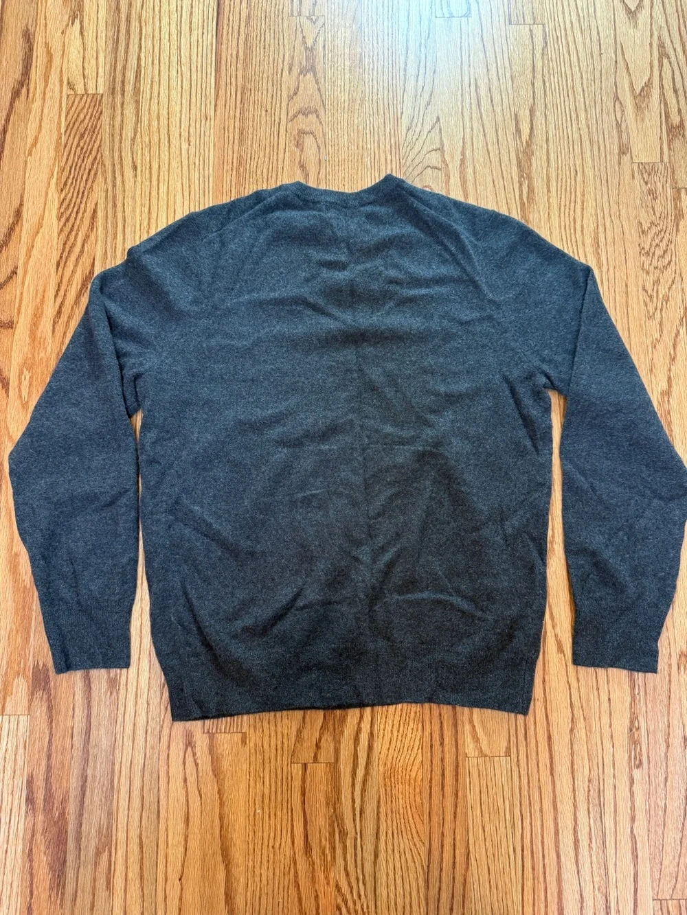 NAADAM Men's Charcoal Cashmere Crewneck Sweater